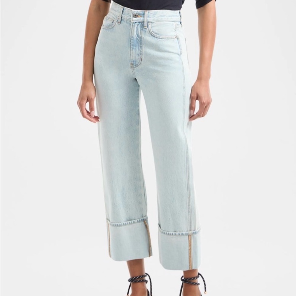 Veronica Beard Dylan Light Wash straight-Leg Cropped Jeans - Women